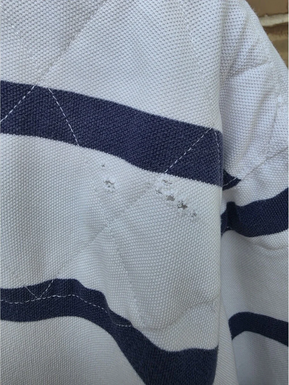 Vintage Polo Ralph Lauren Rugby Shirt 2XB Big Stripe Pony 80's or Early 90's